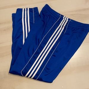 Adidas Royal Blue & White Climalite Track Pants